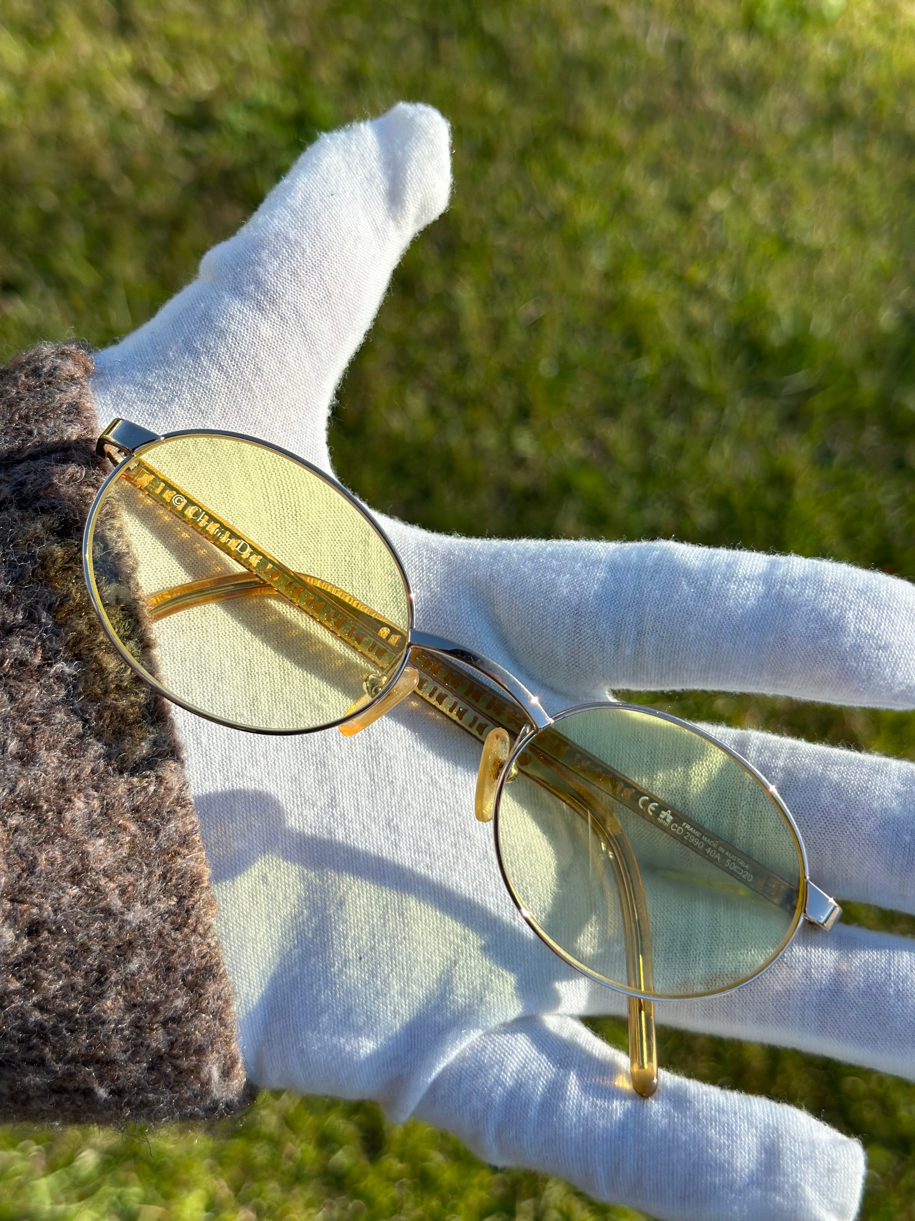 Christian DIor (solid yellow lenses)