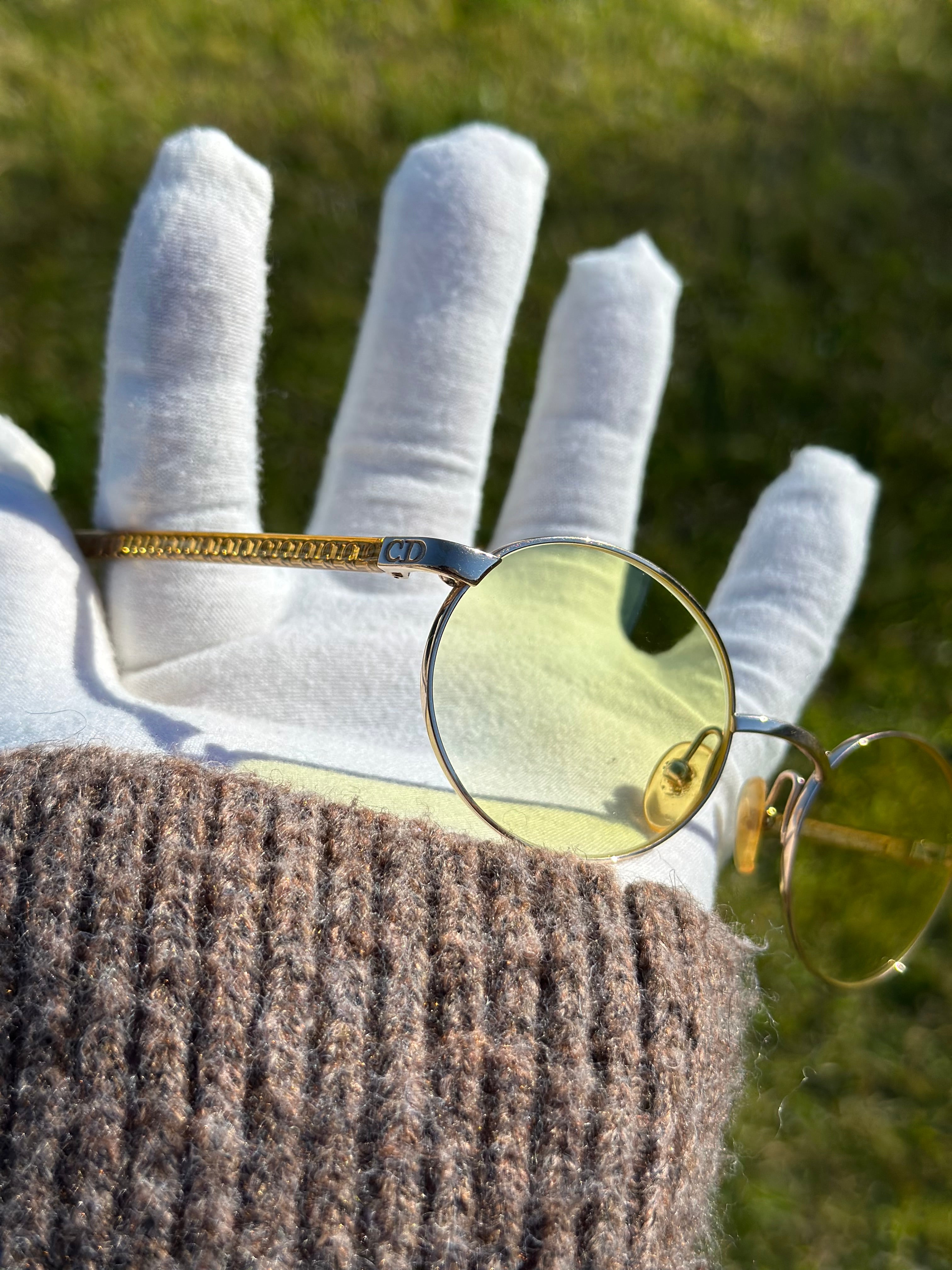 Christian DIor (solid yellow lenses)