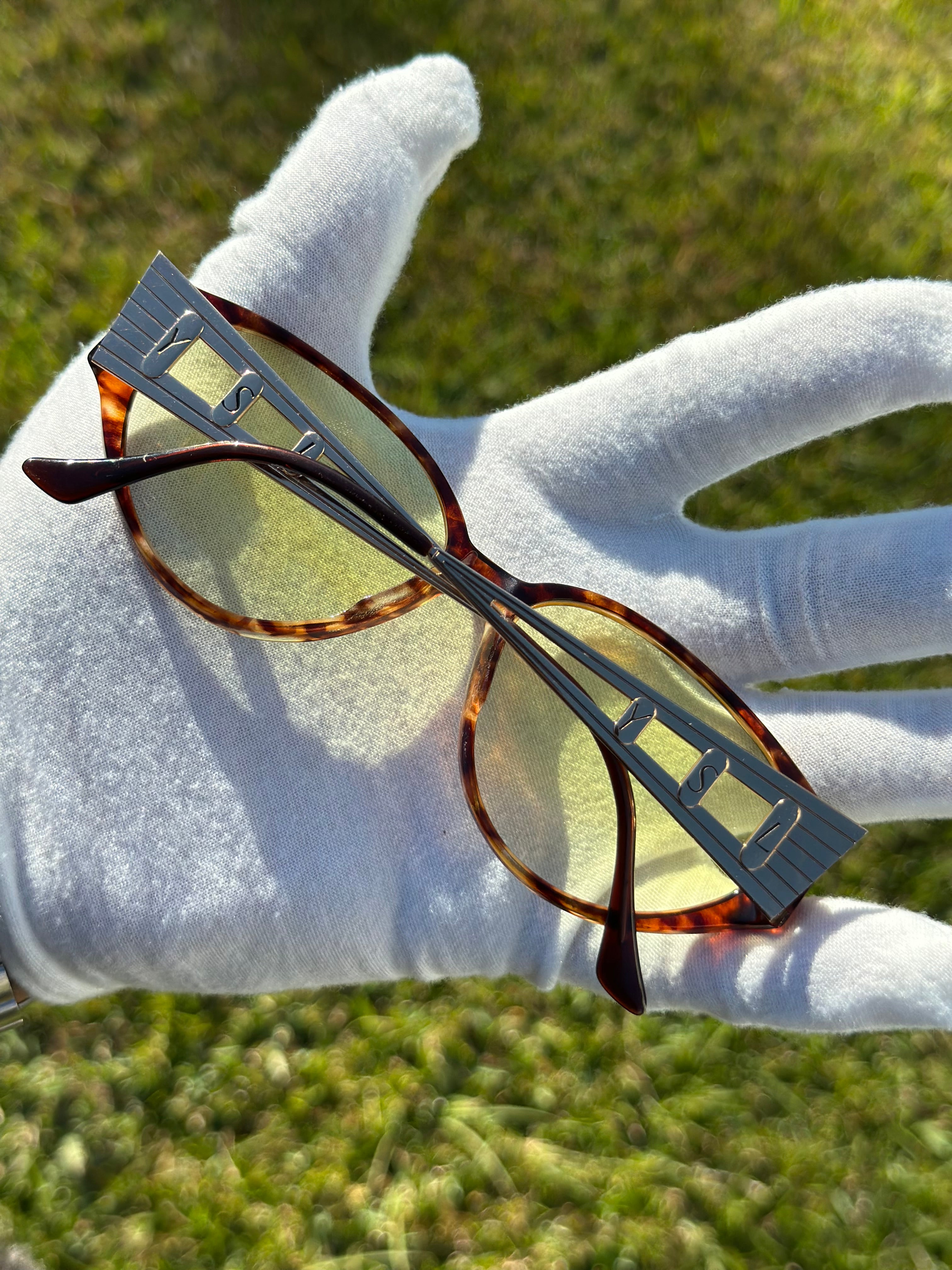 Yves Saint Laurent (custom yellow lenses)