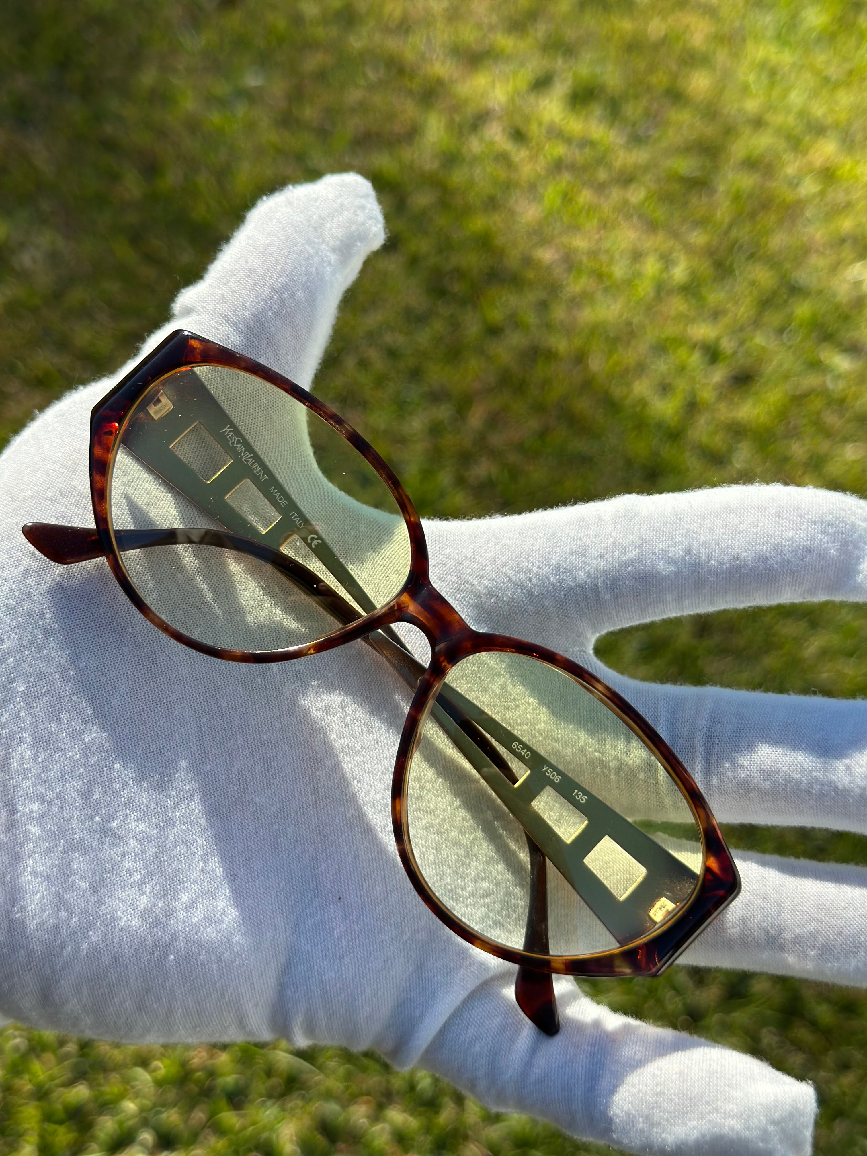 Yves Saint Laurent (custom yellow lenses)